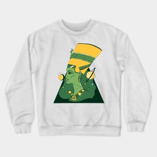 Forrest Green Nefertiti and The Stars Crewneck Sweatshirt